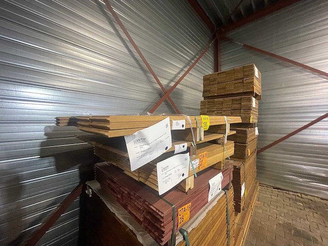 Pakoeli kopse veer en groef (buitenparket) 1250-1550x145x21mm (24x) - afbeelding 2 van  3