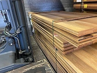 Pakoeli planken geschaafd 2000-2500x190x16mm (76x) - afbeelding 2 van  3