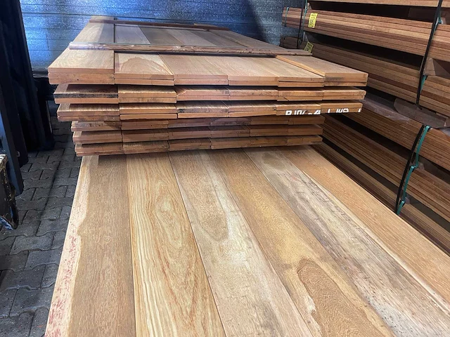 Pakoeli planken geschaafd 2000-2500x190x16mm (76x) - afbeelding 3 van  3