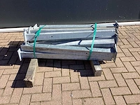 Palen met voetplaat gegalvaniseerd (12x) - afbeelding 2 van  7