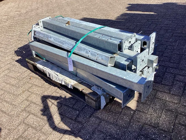 Palen met voetplaat gegalvaniseerd (19x) - afbeelding 3 van  8