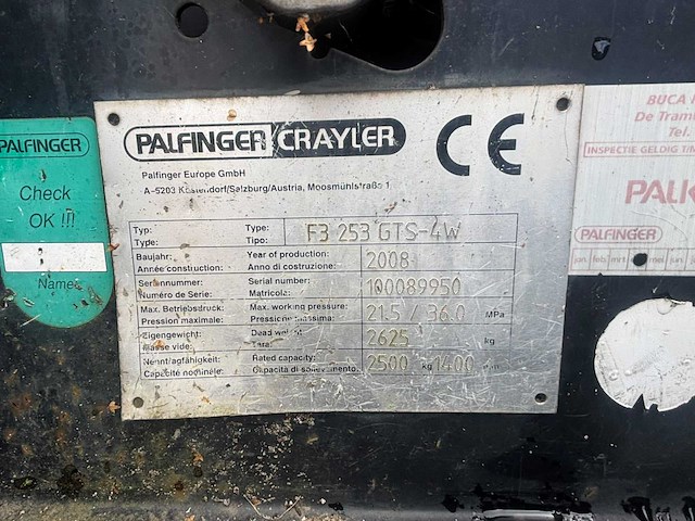 Palfinger - 4 weg kooiaap - vorkheftruck - 2008 - afbeelding 5 van  13