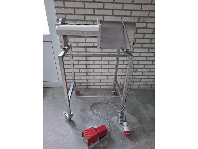 Paling ontvelmachine op verrijdbaar onderstel steen - afbeelding 2 van  9