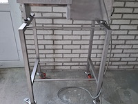 Paling ontvelmachine op verrijdbaar onderstel steen - afbeelding 2 van  9