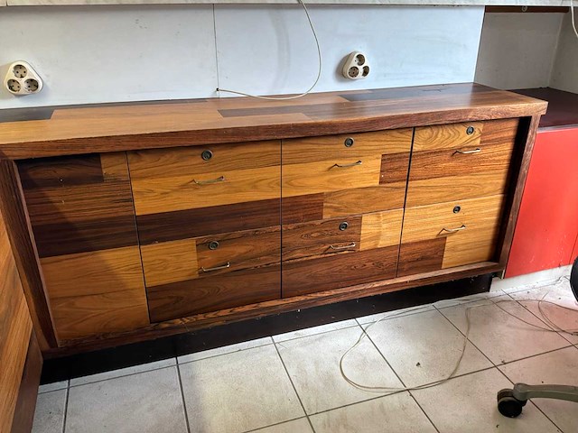 Palissander bureau / kasten - afbeelding 4 van  7