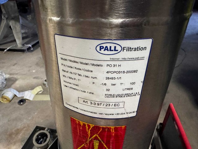 Pall filtration - po 31 h - bag filter - afbeelding 2 van  5