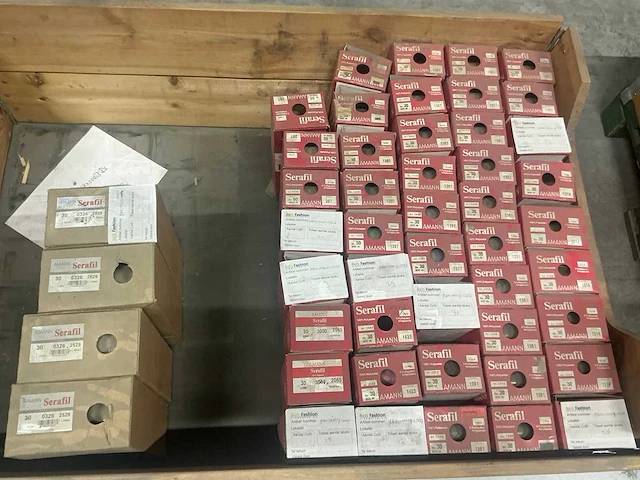 Pallet (10x) met diverse amann serafil garen (2268 konen) - afbeelding 8 van  13