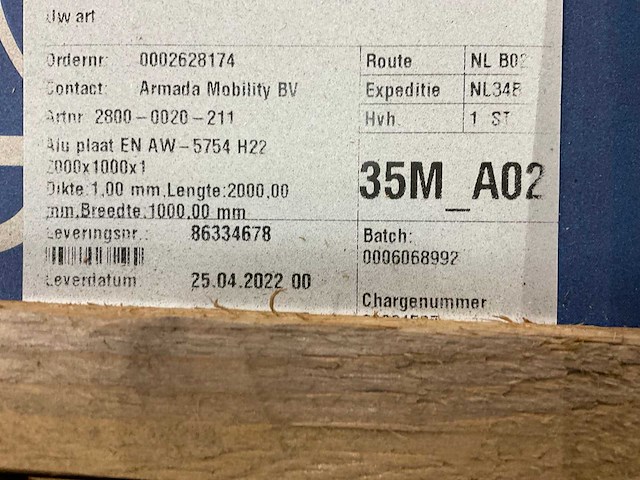 Pallet aluminium platen (5x) - afbeelding 6 van  8