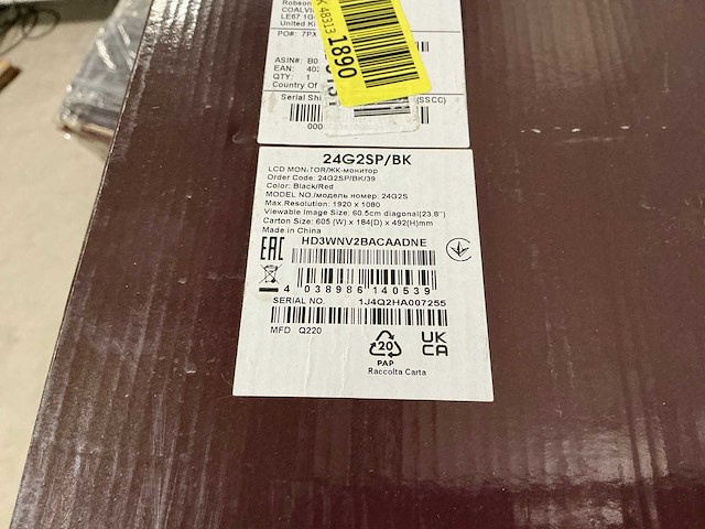 Pallet aoc pc schermen / monitors (10x) - afbeelding 5 van  8