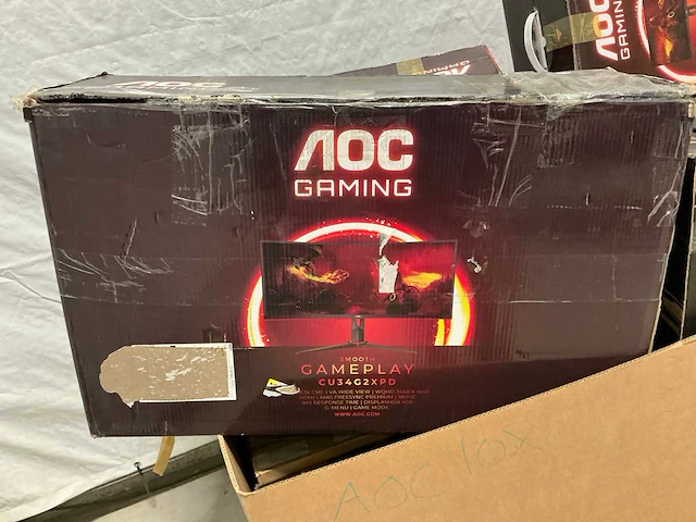 Pallet aoc pc schermen / monitors (10x) - afbeelding 3 van  8
