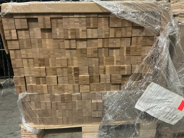 Pallet bamboe hout (182x 262x4,4x5cm) - afbeelding 4 van  6