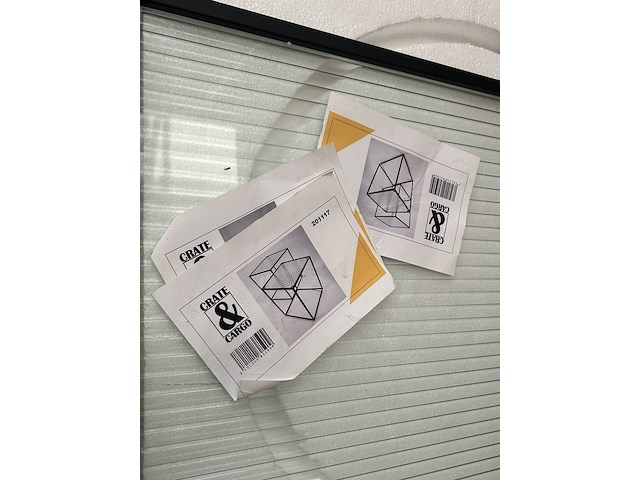 Pallet bijzettafels metaal, glas (8x set van 2) crate & cargo - afbeelding 5 van  8