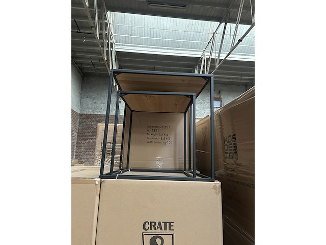 Pallet bijzettafels rotan (14x set van 2) crate & cargo - afbeelding 4 van  10