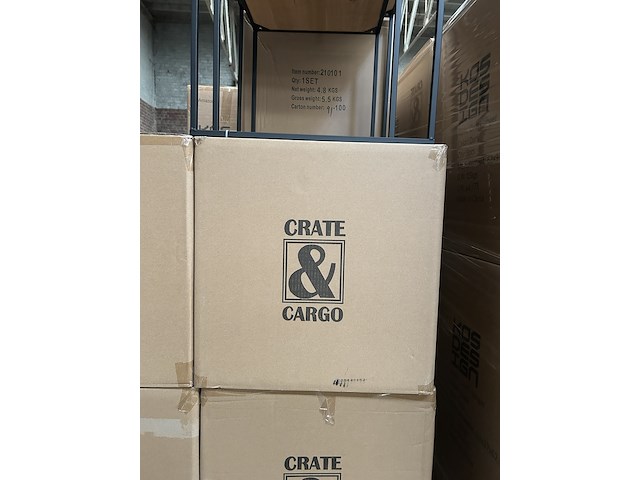 Pallet bijzettafels rotan (14x set van 2) crate & cargo - afbeelding 5 van  10