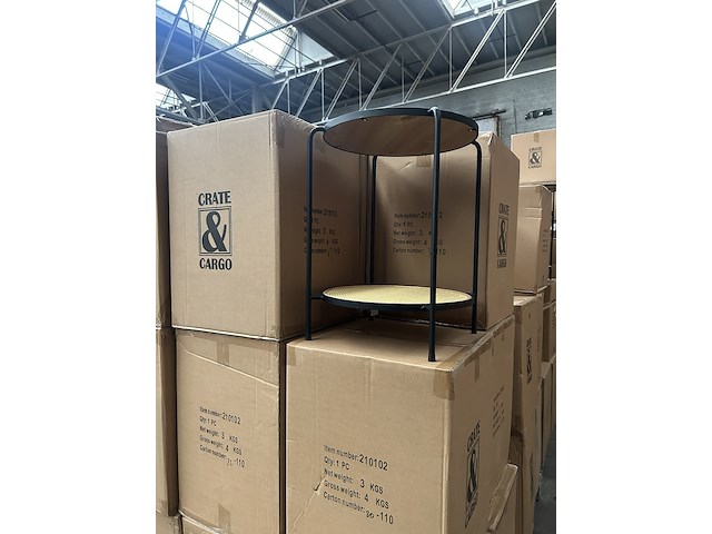 Pallet bijzettafels rotan (18x) crate & cargo - afbeelding 6 van  7