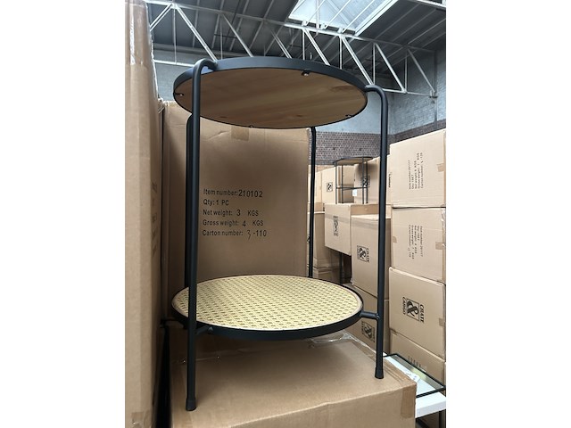 Pallet bijzettafels rotan (18x) crate & cargo - afbeelding 4 van  6