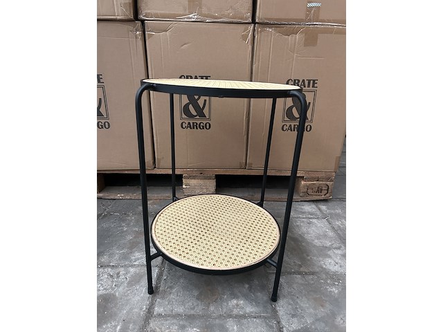 Pallet bijzettafels rotan (18x) crate & cargo - afbeelding 2 van  6