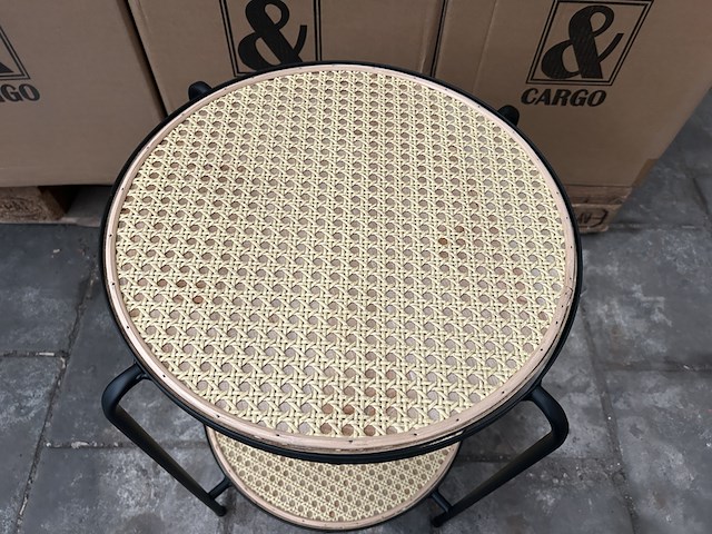 Pallet bijzettafels rotan (18x) crate & cargo - afbeelding 3 van  6