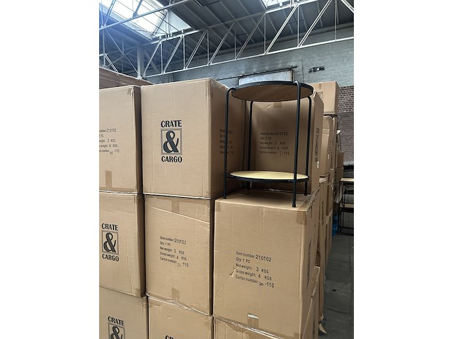 Pallet bijzettafels rotan (18x) crate & cargo - afbeelding 4 van  6