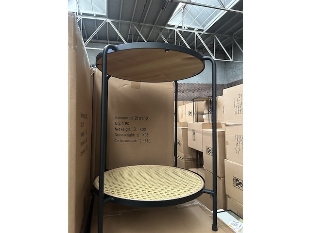 Pallet bijzettafels rotan (18x) crate & cargo - afbeelding 5 van  6
