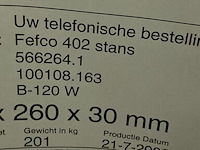 Pallet ca. 1200 stansdoos 260x260x30mm, wit - afbeelding 3 van  3