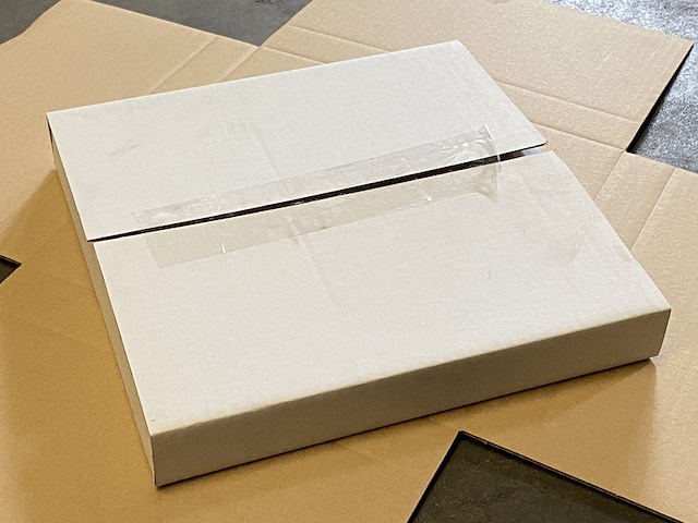 Pallet ca. 1400 stansdoos brievenbus 292x222x21mm, wit - afbeelding 2 van  3