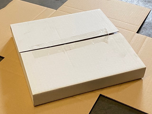 Pallet ca. 1400 stansdoos brievenbus 292x222x21mm, wit - afbeelding 2 van  4