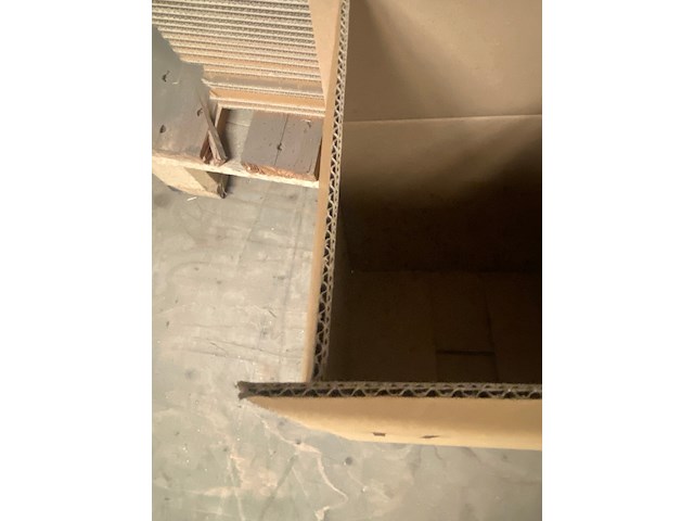 Pallet ca. 360 verzenddozen 30x23x27cm dubbelgolf, bruin - afbeelding 3 van  4