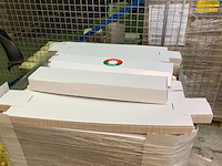 Pallet ca. 900 stansdozen 65x12x7cm, wit - afbeelding 2 van  3