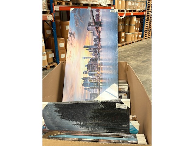 Pallet canvas wanddecoratie, mixpartij - afbeelding 4 van  7