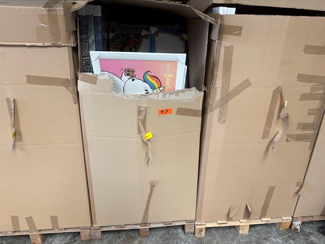 Pallet canvas wanddecoratie, mixpartij - afbeelding 1 van  8