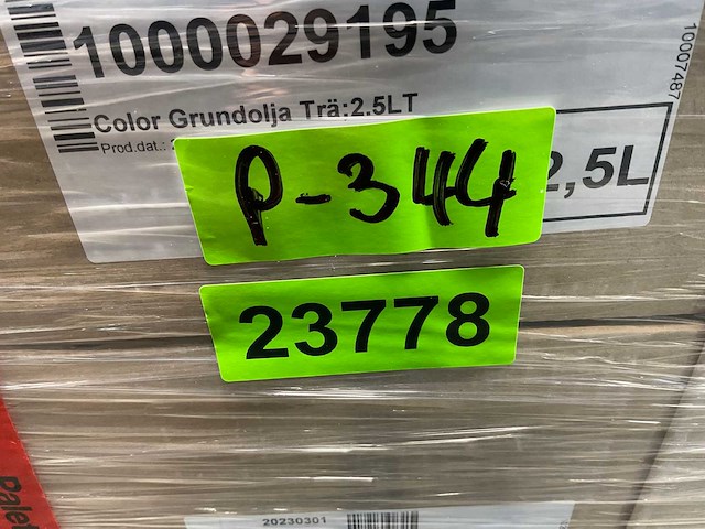 Pallet col.r grondolie voor hout transparant - 390 liter - afbeelding 1 van  3