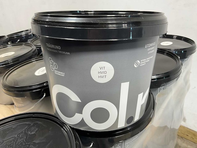 Pallet col.r grondverf wit - 498 liter - afbeelding 2 van  9