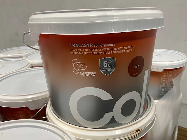 Pallet col.r houtbeits tuinmeubelen transparant/bruin - 282 liter - afbeelding 5 van  10