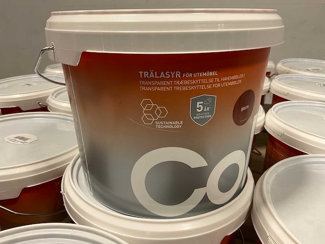 Pallet col.r houtbeits tuinmeubelen transparant/bruin - 504 liter - afbeelding 3 van  6