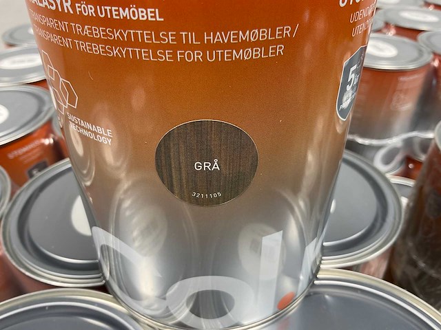 Pallet col.r houtbeits tuinmeubelen transparant/grijs - 423 liter - afbeelding 5 van  11