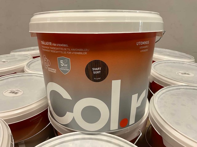 Pallet col.r houtbeits tuinmeubelen transparant/zwart - 465 liter - afbeelding 3 van  8