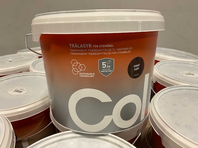 Pallet col.r houtbeits tuinmeubelen transparant/zwart - 465 liter - afbeelding 4 van  8