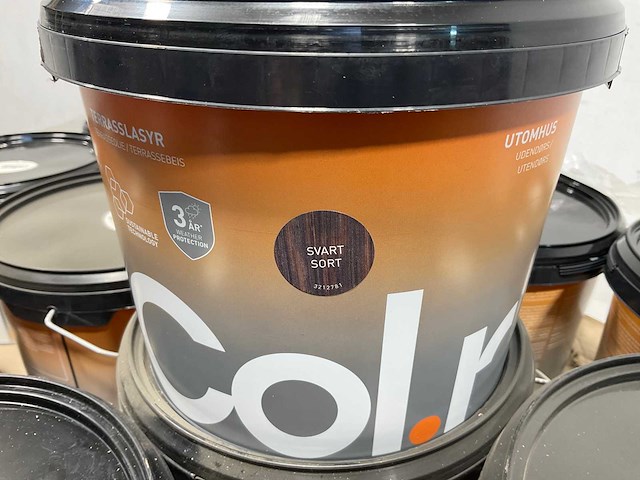 Pallet col.r tuinbeits zwart - 366 liter - afbeelding 4 van  10