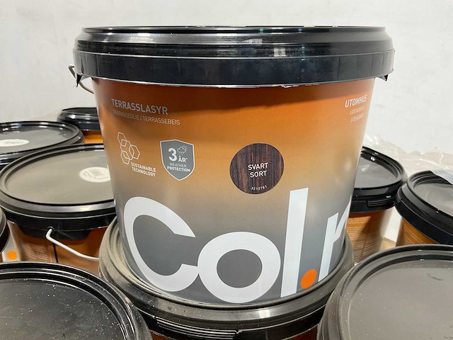 Pallet col.r tuinbeits zwart - 366 liter - afbeelding 3 van  9