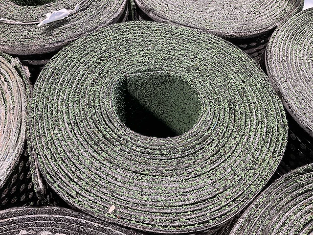 Pallet dakleer met groene/zwarte leislag - afbeelding 5 van  9