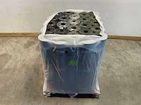 Pallet dakleer met groene/zwarte leislag