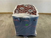 Pallet dakleer met rode leislag