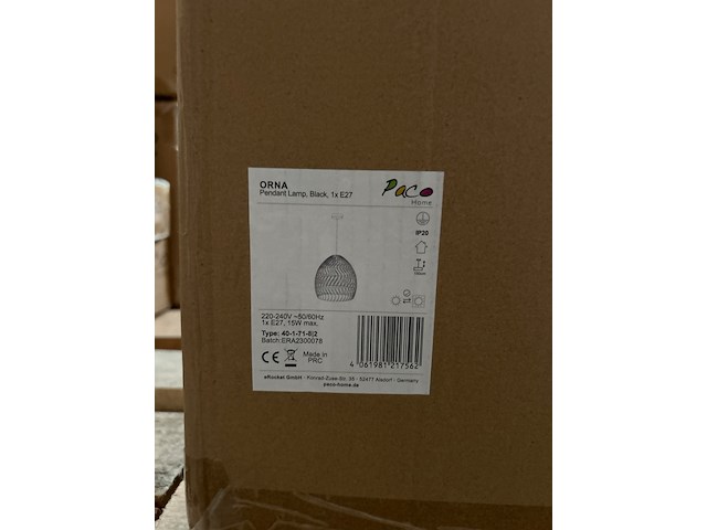Pallet design verlichting ca. 11x paco home - afbeelding 8 van  10