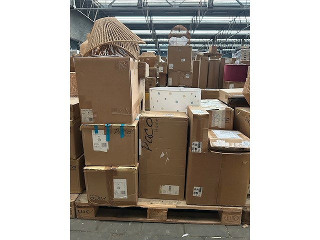 Pallet design verlichting ca. 18x paco home - afbeelding 1 van  10