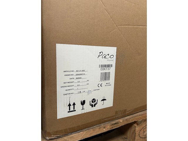 Pallet design verlichting ca. 18x paco home - afbeelding 10 van  10
