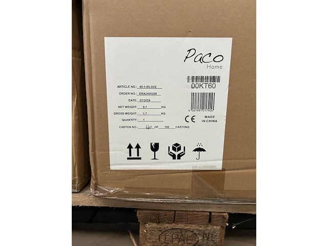 Pallet design verlichting ca. 20x paco home - afbeelding 3 van  11