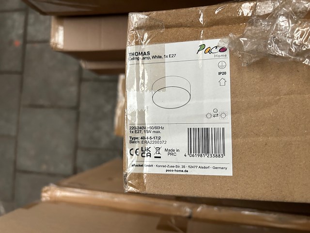 Pallet design verlichting ca. 21x paco home - afbeelding 3 van  11