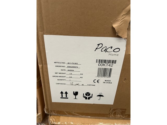 Pallet design verlichting ca. 21x paco home - afbeelding 9 van  10
