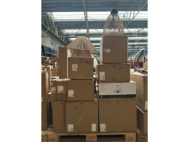 Pallet design verlichting ca. 23x paco home - afbeelding 1 van  11